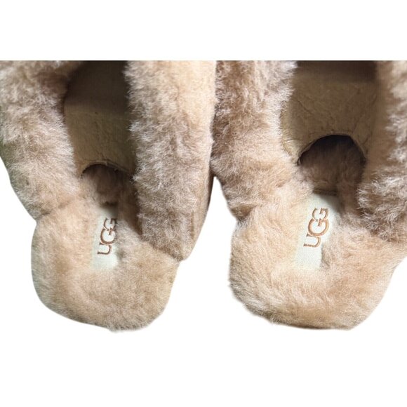 UGG Scuffette II Leopard Pony Hair Shearling Slippers New in Box Size 8 - Picture 10 of 16